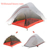 20D Silicone Outdoor Tent Double Deck Suitable For 2 People Camping Tent Ultralight Water Resistant Windpoor Hiking Tent