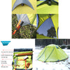 2 to 3 Person Outdoor Camping Tent 100% Outdoor  Waterproof 2000mm Double Layers Lightweight Tent Easy Setup for Backpacking Traveling