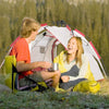 Instant Automatic Pop Up Camping Tent For 3-4 Person Family Portable Shelters For 3 Season Hiking Camping Outdoor &Backpacking Easy Set up Tent
