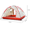 Instant Automatic Pop Up Camping Tent For 3-4 Person Family Portable Shelters For 3 Season Hiking Camping Outdoor &Backpacking Easy Set up Tent