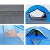 Outdoor Camping Tent 2 Person Easy Setup Waterproof Breathable Tent With Double Door