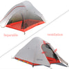 20D Silicone Outdoor Tent Double Deck Suitable For 2 People Camping Tent Ultralight Water Resistant Windpoor Hiking Tent