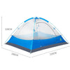 Outdoor Camping Tent With Starry Sky/Tropical Rain Forest Pattern  3-4 Person Waterpoor Windpoor Camping Backpacking Tent