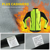 ARSUXEO Winter Warm Up Thermal Fleece Cycling Jacket Bicycle MTB Road Bike Clothing Windproof Waterproof Long Jersey Jersey