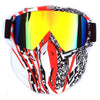 Ski Goggles Snow Snowboard Glasses UV400 Eyewears Motorcycle Riding Glasses Anti-fog Motocross Mask Goggle with Mouth Filter