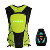 LED Turn Signal Light Backpack Wireless Retmote Control Safey Turn Signal Light Backpack Night Warning Guiding Light Riding Bag