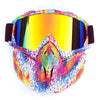 Ski Goggles Snow Snowboard Glasses UV400 Eyewears Motorcycle Riding Glasses Anti-fog Motocross Mask Goggle with Mouth Filter