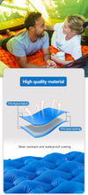 Naturehike Lightweight Moisture-proof Air Mattress Nylon TPU Sleeping Pad Inflatable Mattress Camping Mat For 2Person NH19Z055-P