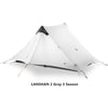 LanShan 2 3F UL GEAR 2 Person 1 Person Outdoor Ultralight Camping Tent 3 Season 4 Season Professional 15D Silnylon Rodless Tent