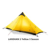 LanShan 2 3F UL GEAR 2 Person 1 Person Outdoor Ultralight Camping Tent 3 Season 4 Season Professional 15D Silnylon Rodless Tent