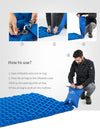 Naturehike Lightweight Moisture-proof Air Mattress Nylon TPU Sleeping Pad Inflatable Mattress Camping Mat For 2Person NH19Z055-P