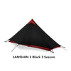 LanShan 2 3F UL GEAR 2 Person 1 Person Outdoor Ultralight Camping Tent 3 Season 4 Season Professional 15D Silnylon Rodless Tent