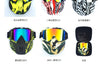 Ski Goggles Snow Snowboard Glasses UV400 Eyewears Motorcycle Riding Glasses Anti-fog Motocross Mask Goggle with Mouth Filter