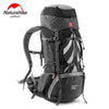 NatureHike 70L Rucksack Outdoor Hiking Backpack Nylon Waterproof Travel Backpack Aluminium Alloy External Frame Sports Backpack